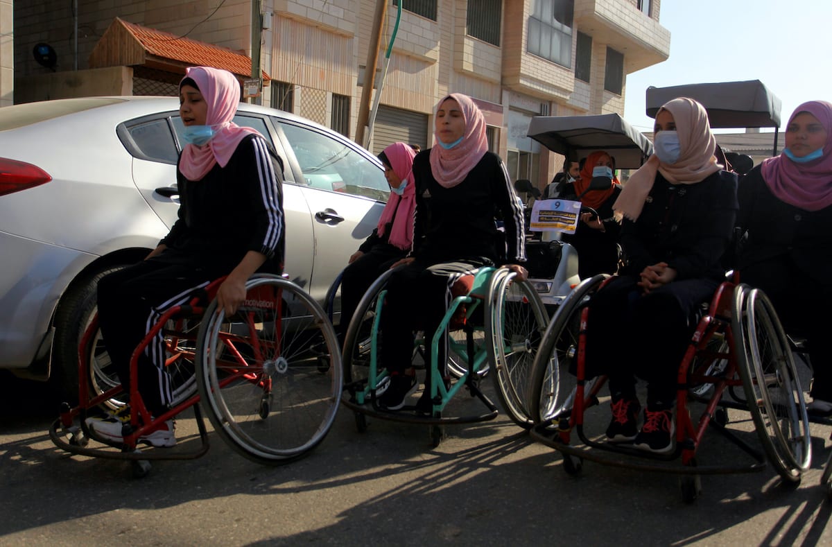 Gaza Holds Wheelchair Marathon Middle East Monitor