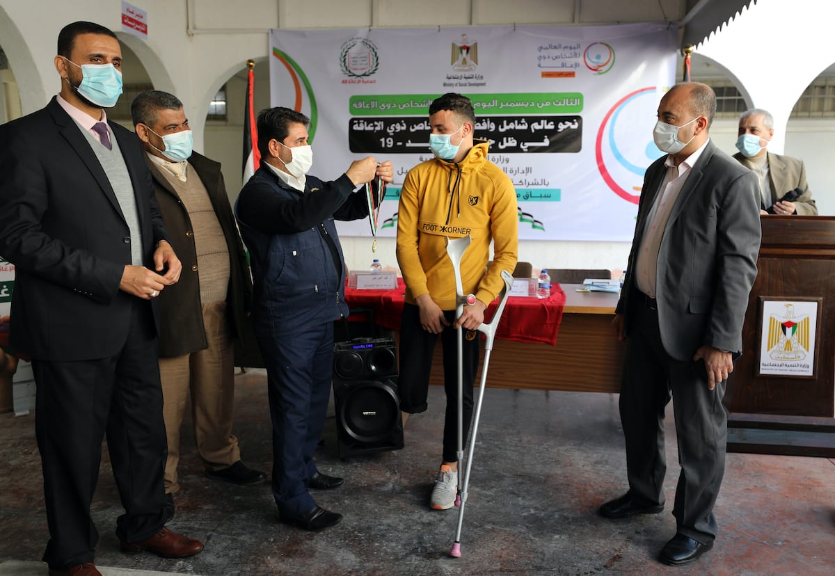 Gaza Holds Wheelchair Marathon Middle East Monitor
