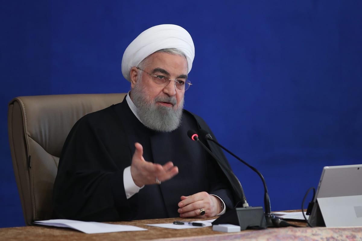 Iranian President Hassan Rouhani speaks during the Council of Ministers meeting in Tehran, Iran on 2 December 2020. [Iranian Presidency - Anadolu Agency]