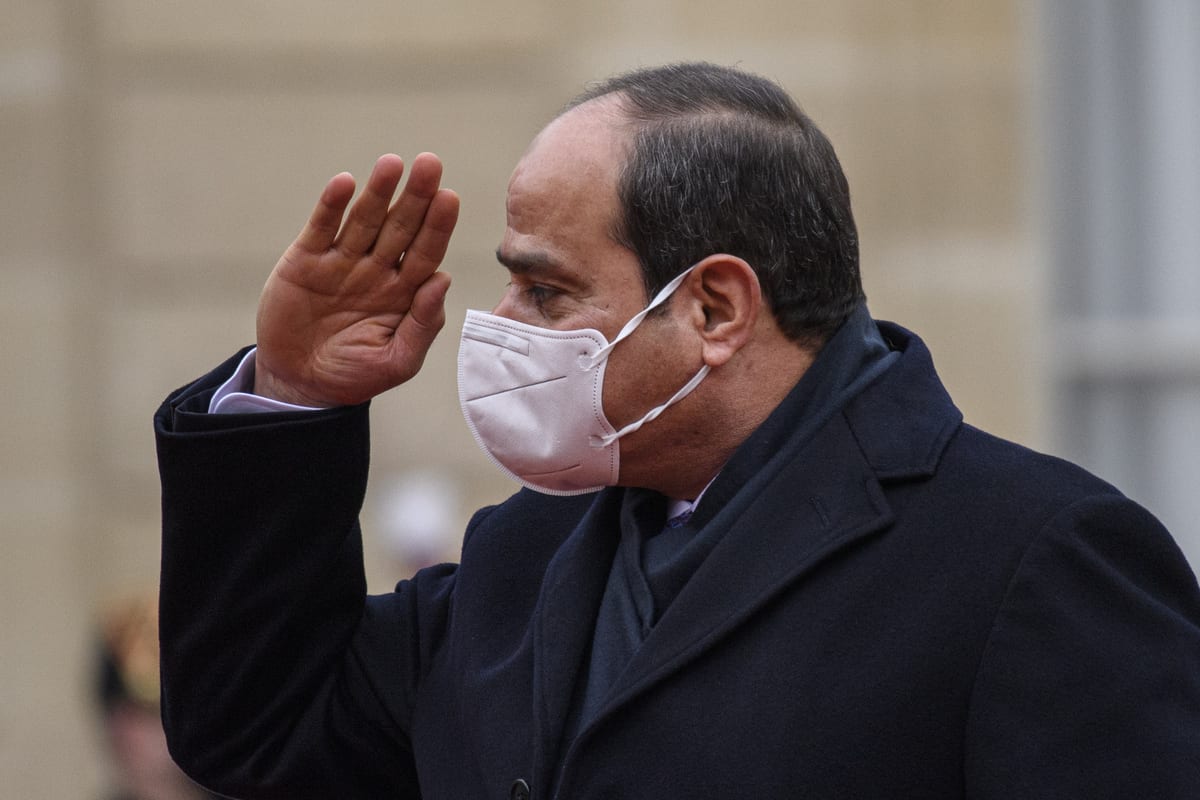 President of Egypt, Abdel Fattah Al-Sisi in Paris, France on 7 December 2020 [Julien Mattia/Anadolu Agency]