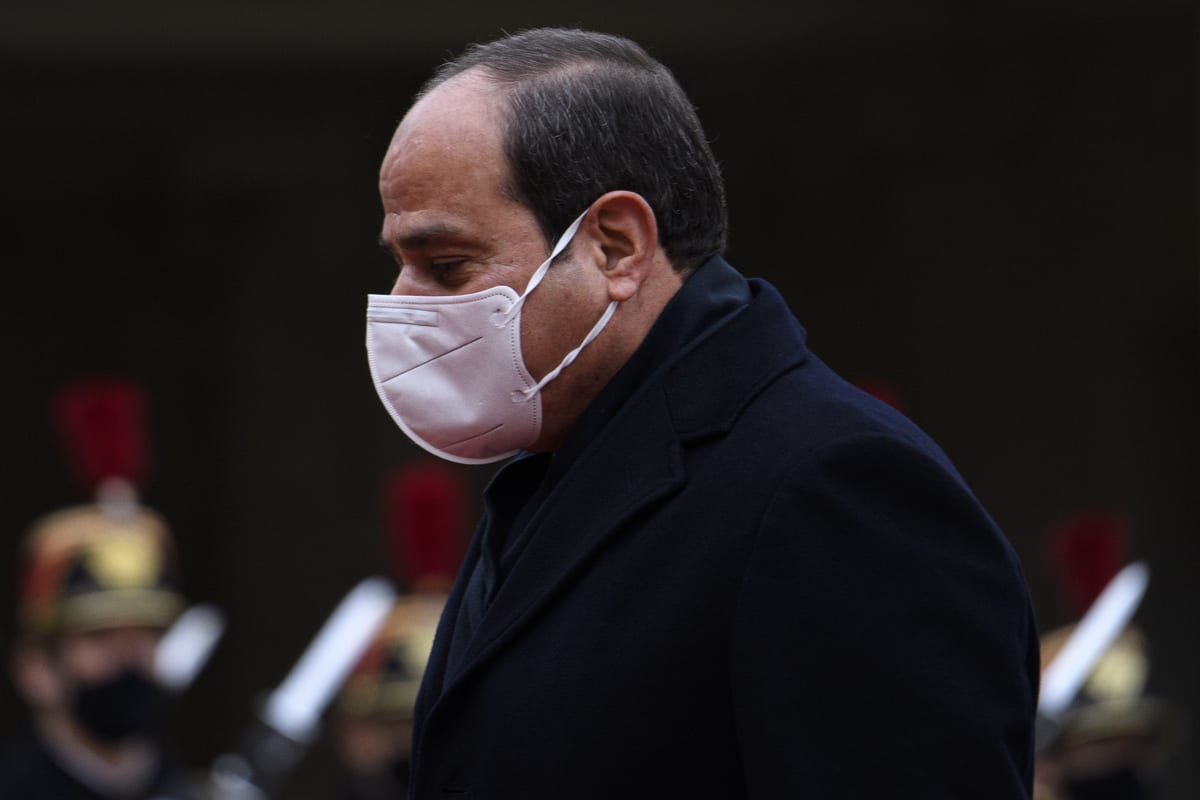 President of Egypt, Abdel Fattah Al-Sisi in Paris, France on December 07, 2020 [Julien Mattia/Anadolu Agency]