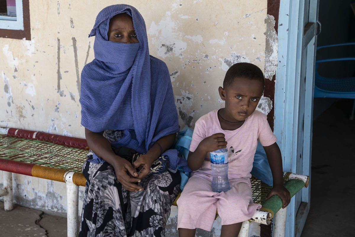 Ethiopians who fled due to the Tigray conflicts and took shelter in Sudan on 14 December 2020 [Mahmoud Hjaj/Anadolu Agency]