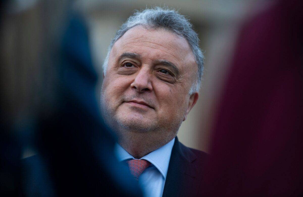Israel's ambassador to Germany Jeremy Issacharoff speaks to AFP journalists during an interview in Berlin on December 17, 2020. - A German court is to hand down its verdict Monday, December 21, 2020 on a deadly far-right attack in Halle last year that nearly became the country's worst anti-Semitic atrocity since World War II. Issacharoff called the attack "a very, very alarming moment in German history". (Photo by John MACDOUGALL / AFP) (Photo by JOHN MACDOUGALL/AFP via Getty Images)