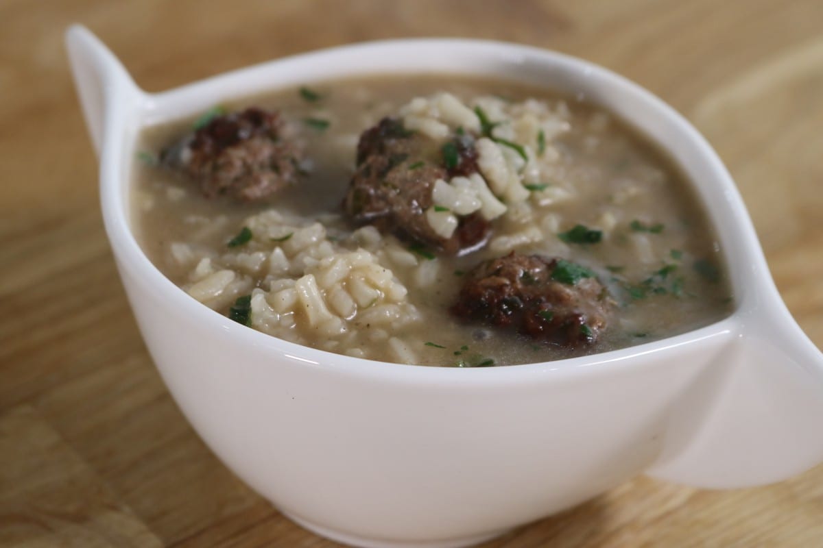 Taita’s shorbet ayaneen (Rice and meatball soup) Middle East Monitor
