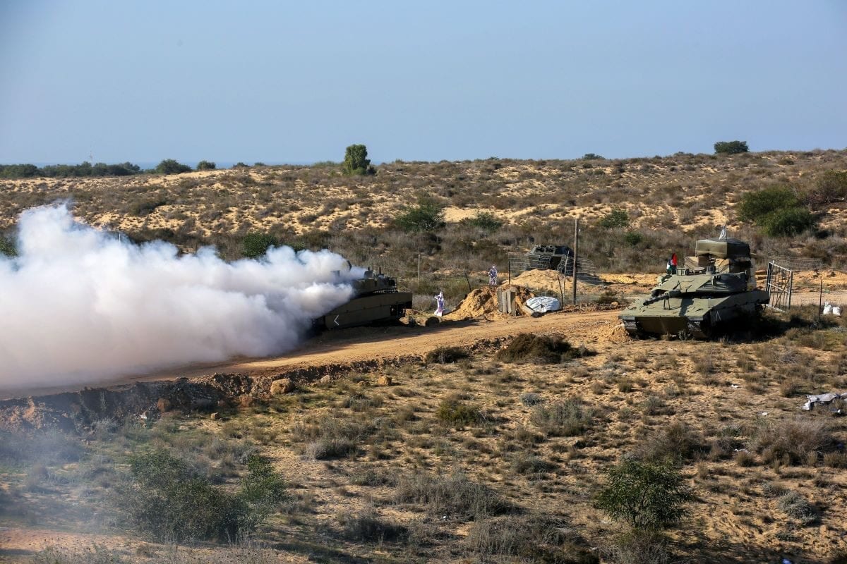 Military exercises by Palestinian armed faction in Rafah in the southern Gaza Strip, on December 29, 2020 [SAID KHATIB/AFP via Getty Images]