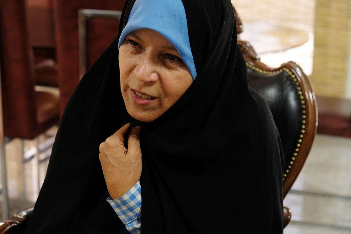 Faezeh Hashemi Rafsanjani the daughter of late Iranian president Hojatoleslam Akbar Hashemi Rafsanjani in Tehran, Iran J0n 18 June 2018 [Kaveh Kazemi/Getty Images]