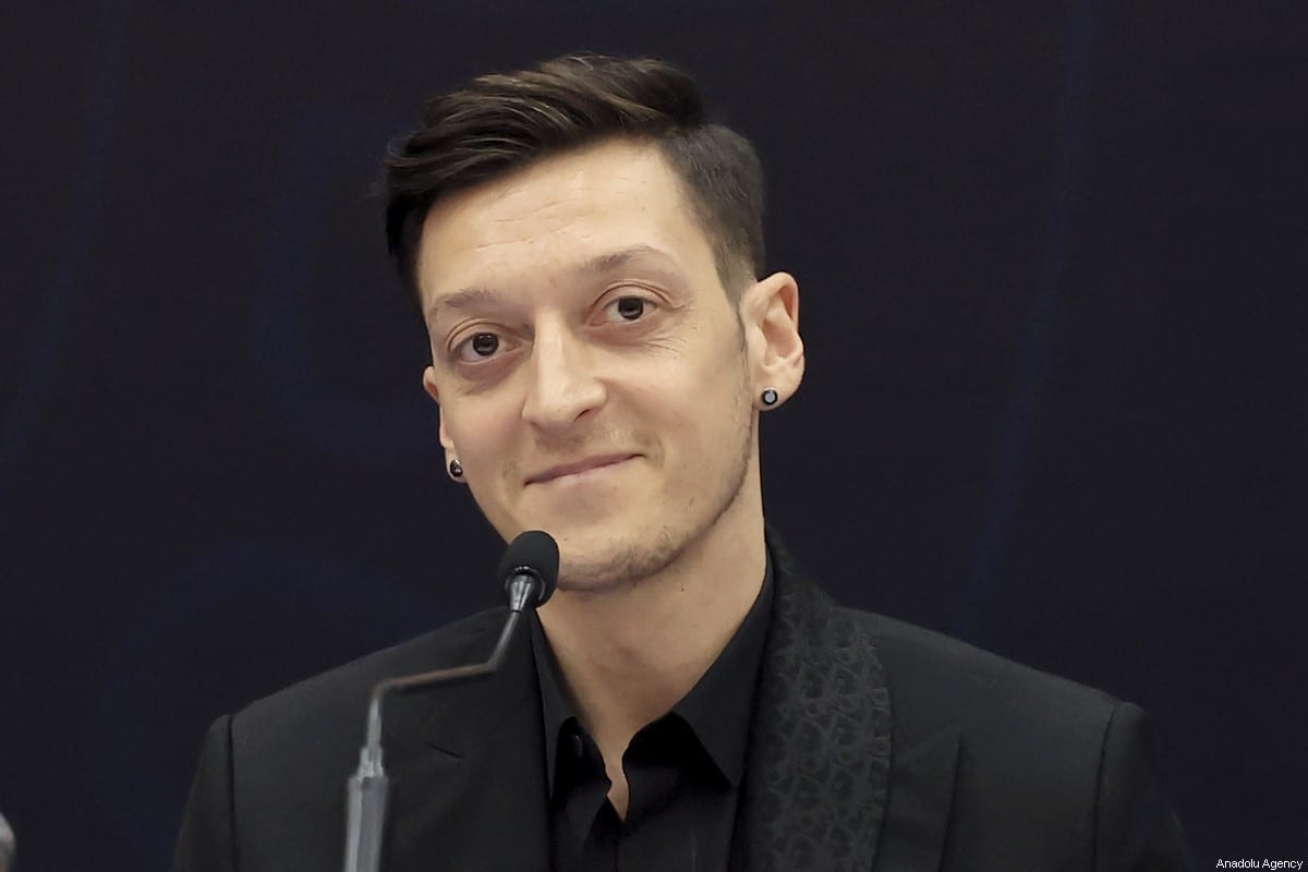 Mesut Ozil in Istanbul, Turkey on January 27, 2021 [Serhat Çağdaş/Anadolu Agency]