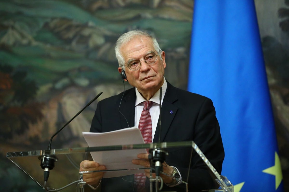 EU High Representative for Foreign Affairs and Security Policy, Josep Borrell in Moscow, Russia on 5 February 2021 [RU Foreign Ministry/Anadolu Agency]