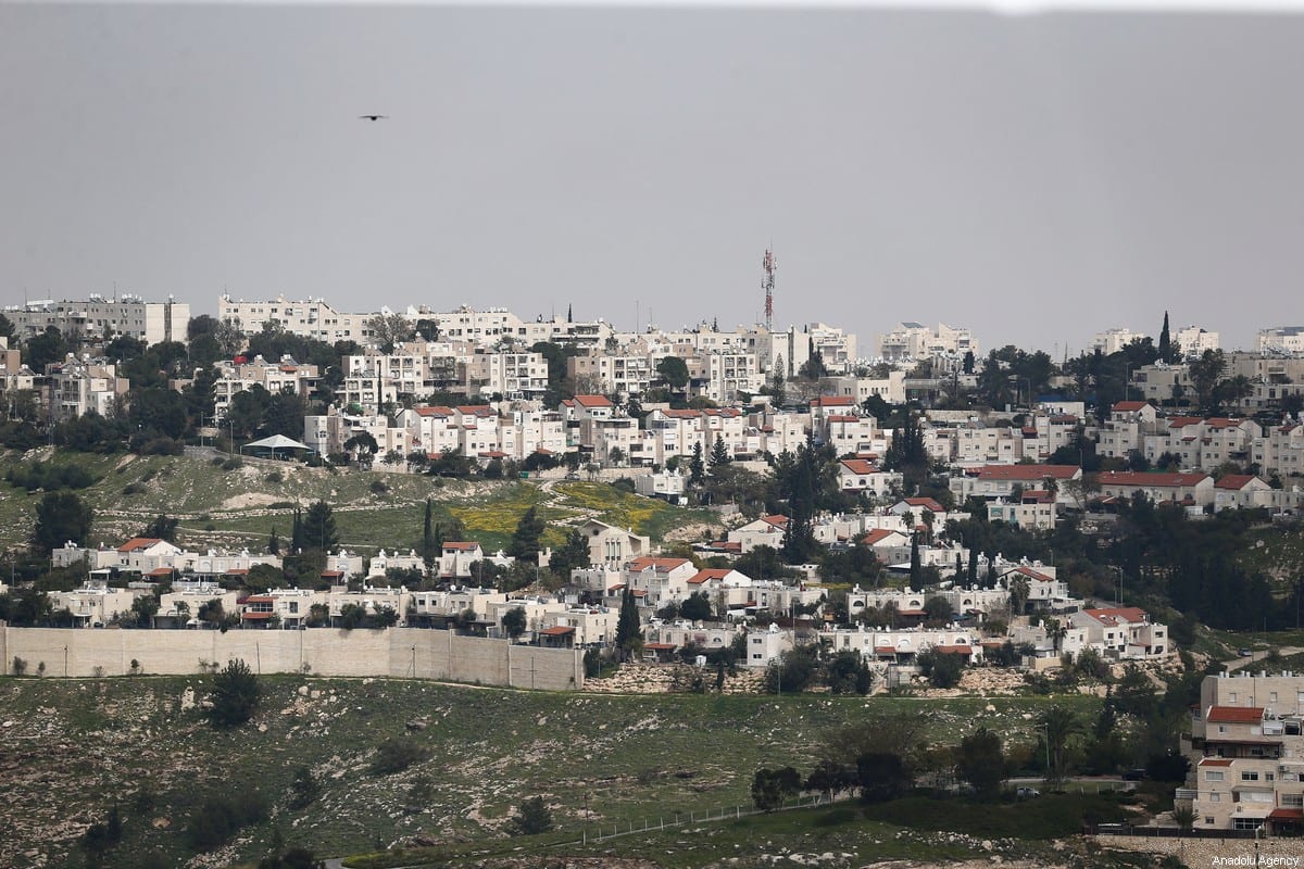 A general view of Ma'ale Adumim, an illegal Israeli settlement seven kilometers from Jerusalem on March 16, 2021 [Mostafa Alkharouf/Anadolu Agency]