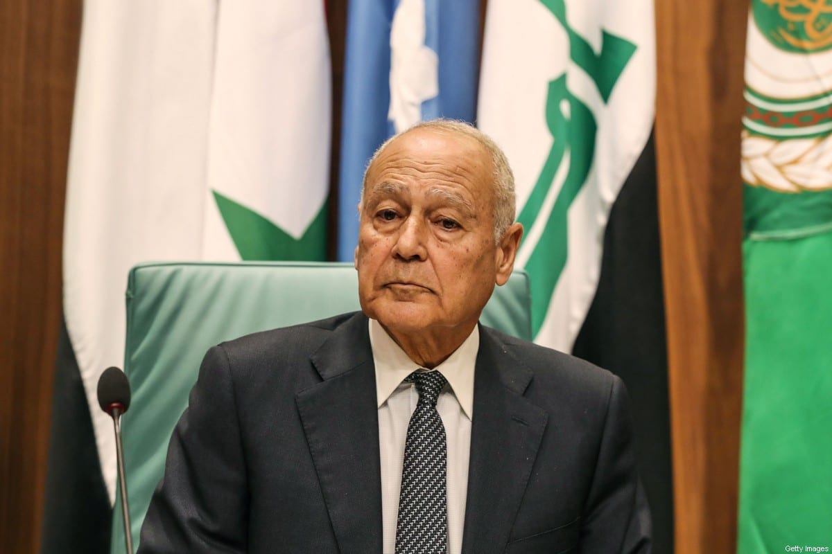 Secretary-General of the Arab League Ahmed Aboul Gheit on March 4, 2020 [MOHAMED EL-SHAHED/AFP via Getty Images]