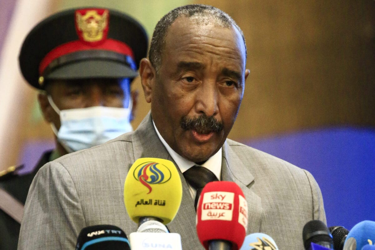 Sudan's Sovereign Council chief General Abdel Fattah Al-Burhan in the capital Khartoum on September 26, 2020 [ASHRAF SHAZLY/AFP via Getty Images]