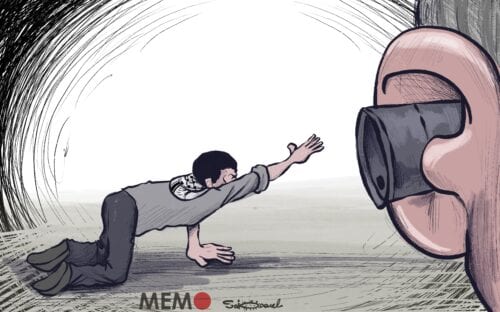 Palestinians in Saudi call on Abbas to save them from 'slow death'- Cartoon [Sabaaneh/MiddleEastMonitor]