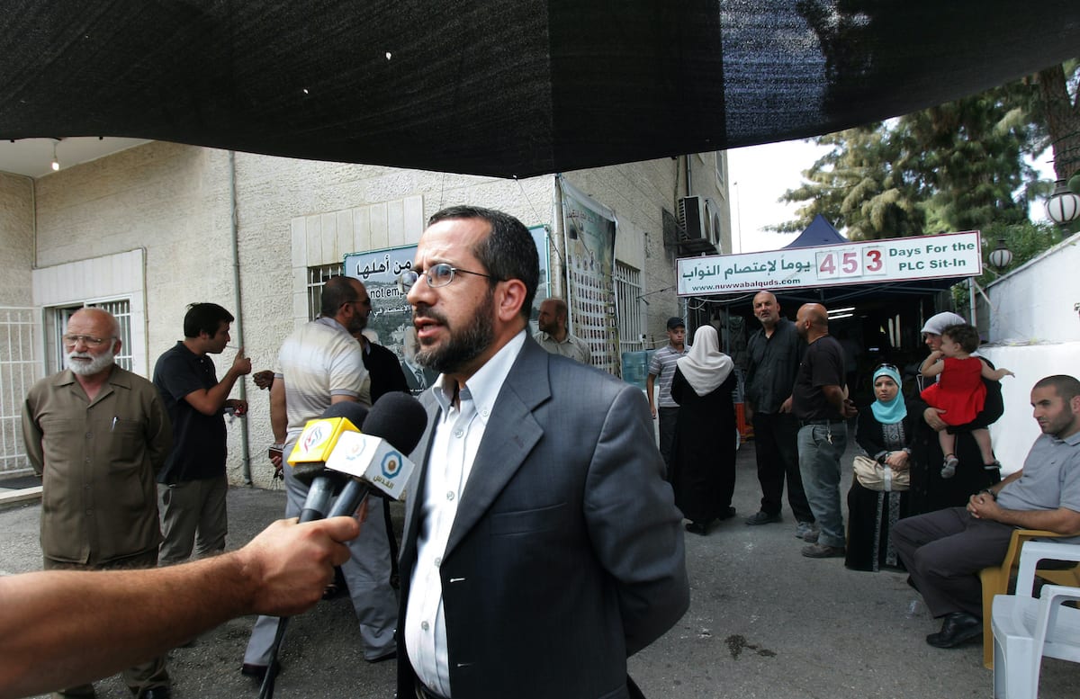 The former Palestinian minister of Jerusalem affairs on 26 September 2011 [Mahfouz Abu Turk/Apaimages]