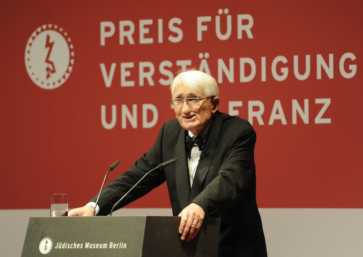 Professor Jurgen Habermas in Berlin, 13 November 2010. [ODD ANDERSEN/AFP via Getty Images]