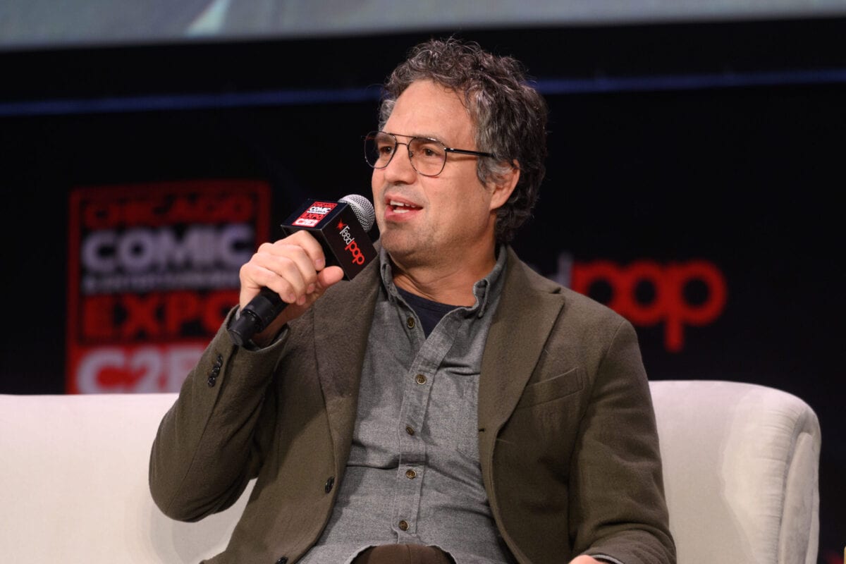 CHICAGO, ILLINOIS - MARCH 1: Mark Ruffalo speaks on stage during C2E2 Chicago Comic & Entertainment Expo at McCormick Place on March 1, 2020 in Chicago, Illinois. (Photo by Daniel Boczarski/Getty Images)