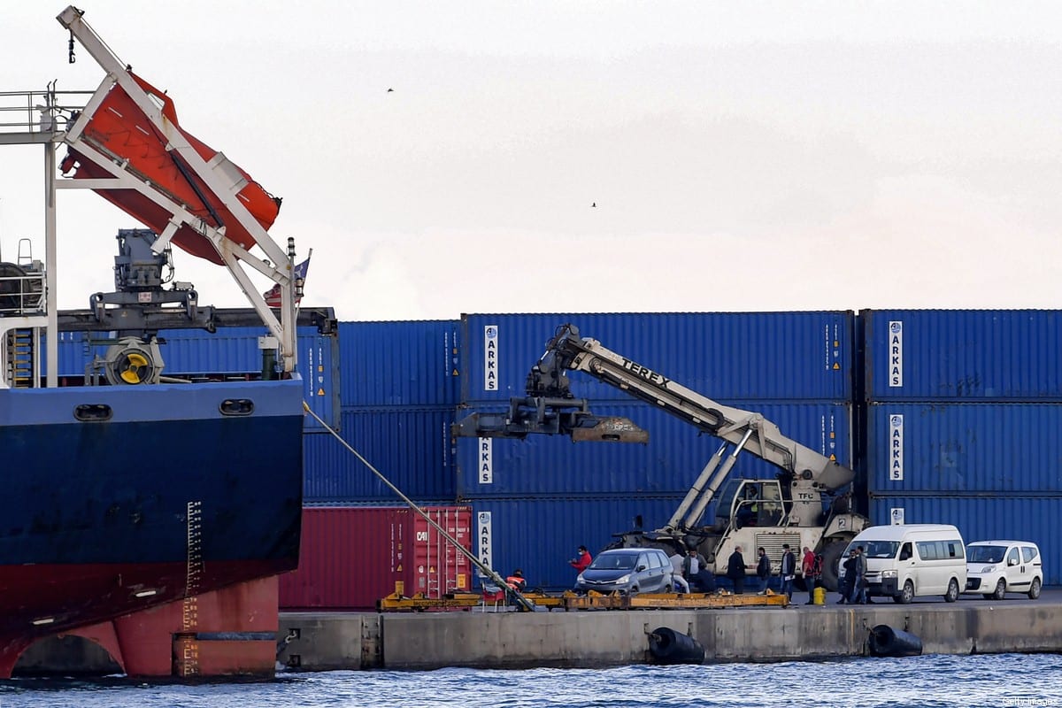 A view of container lying at the port of Sousse, Tunisia [FETHI BELAID/AFP via Getty Images]