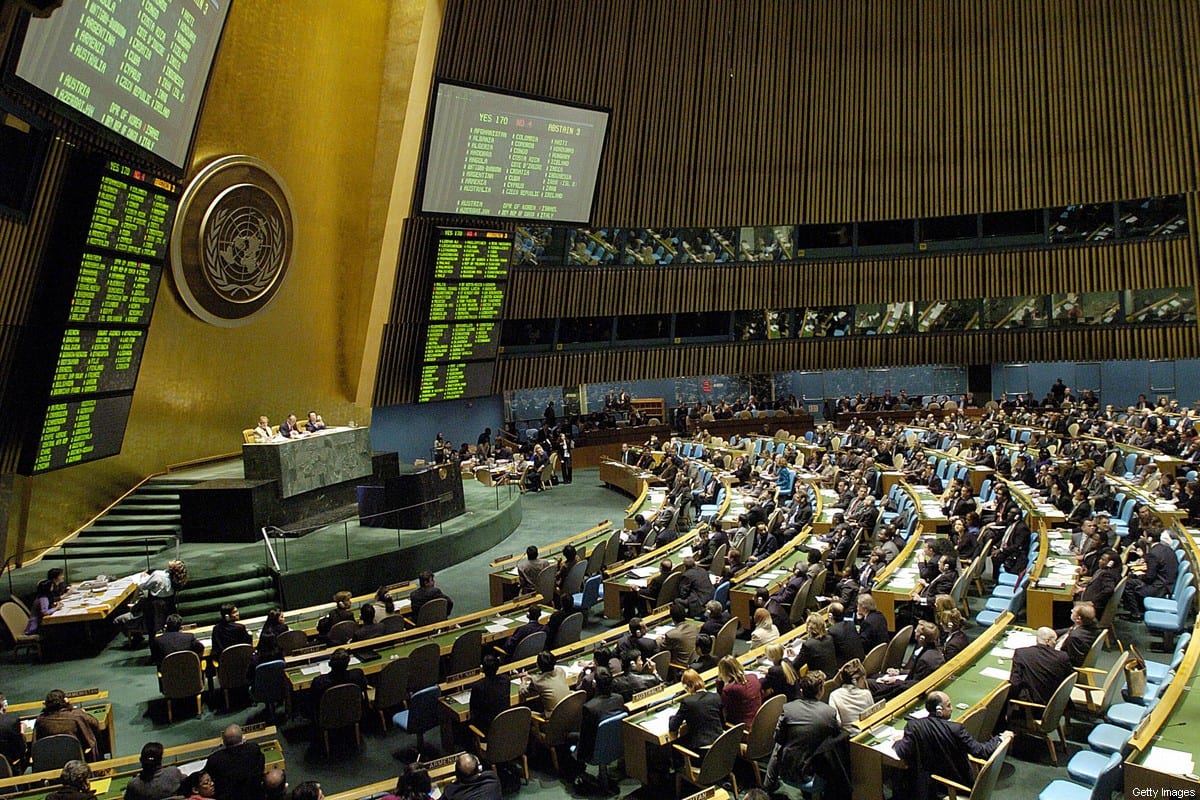 The United Nations General Assembly [STAN HONDA/AFP via Getty Images]