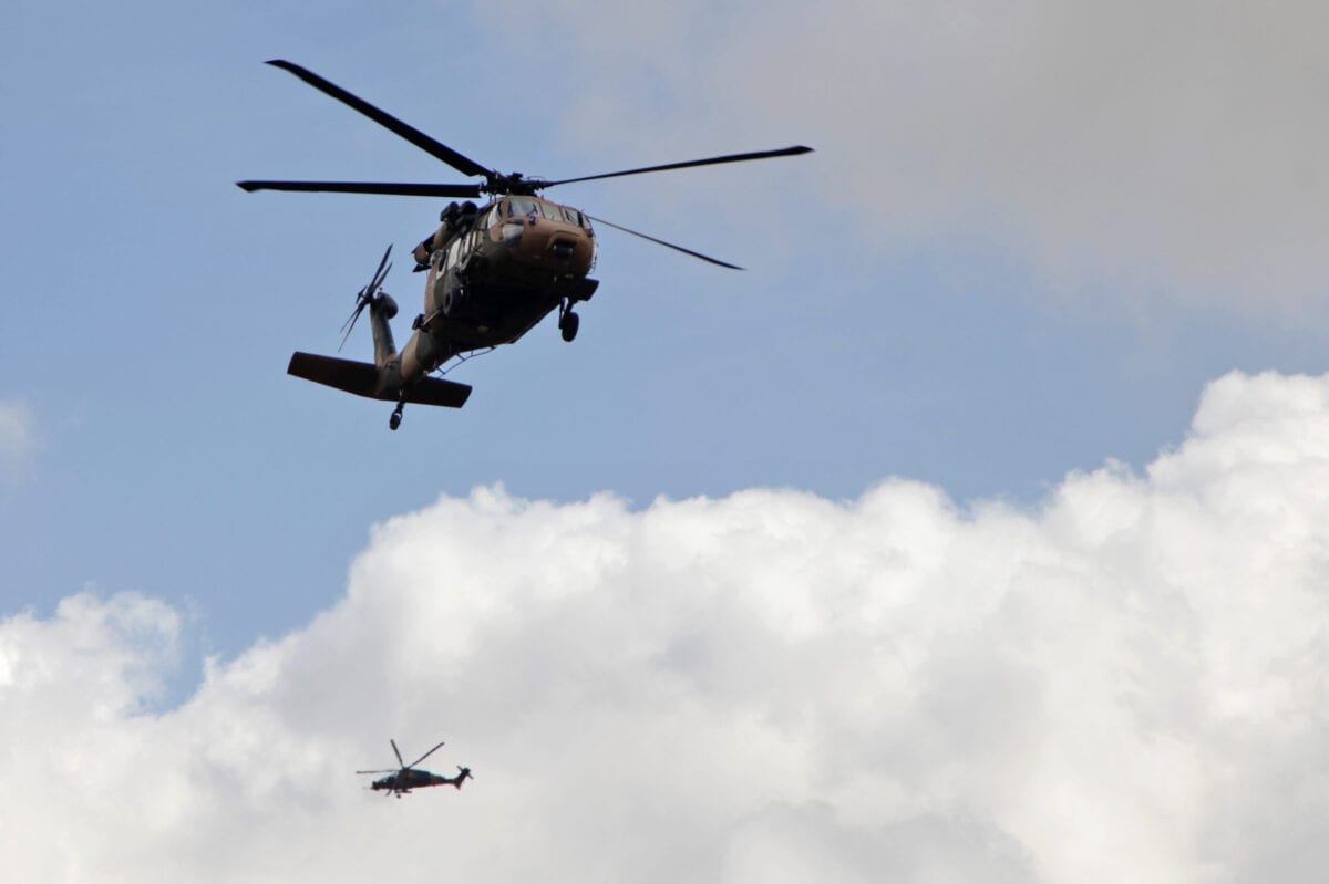 A picture taken on March 2, 2018 shows a Turkish T129 ATAK helicopter [BAKR ALKASEM/AFP via Getty Images]