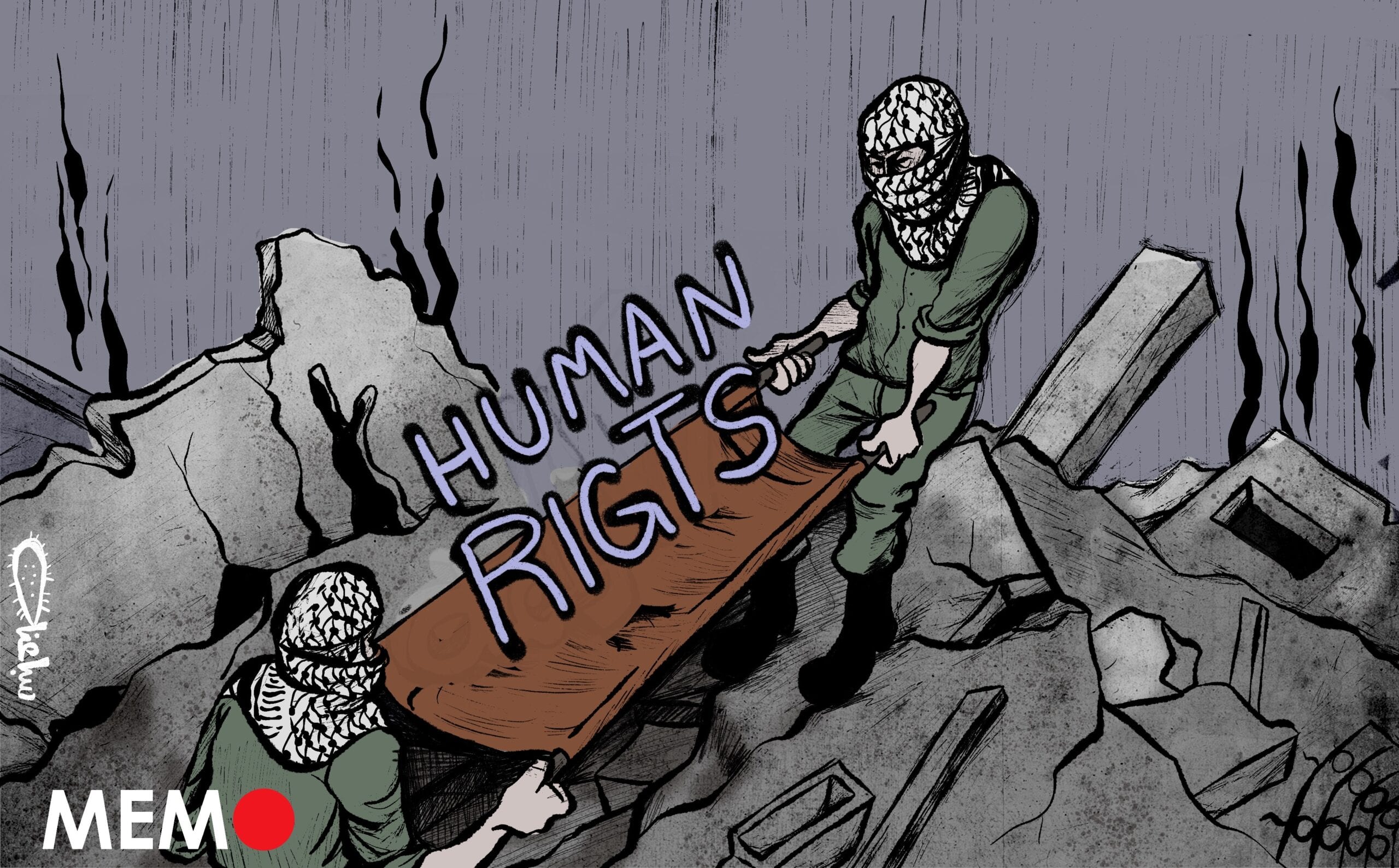 - Cartoon [Sabaaneh/MiddleEastMonitor]