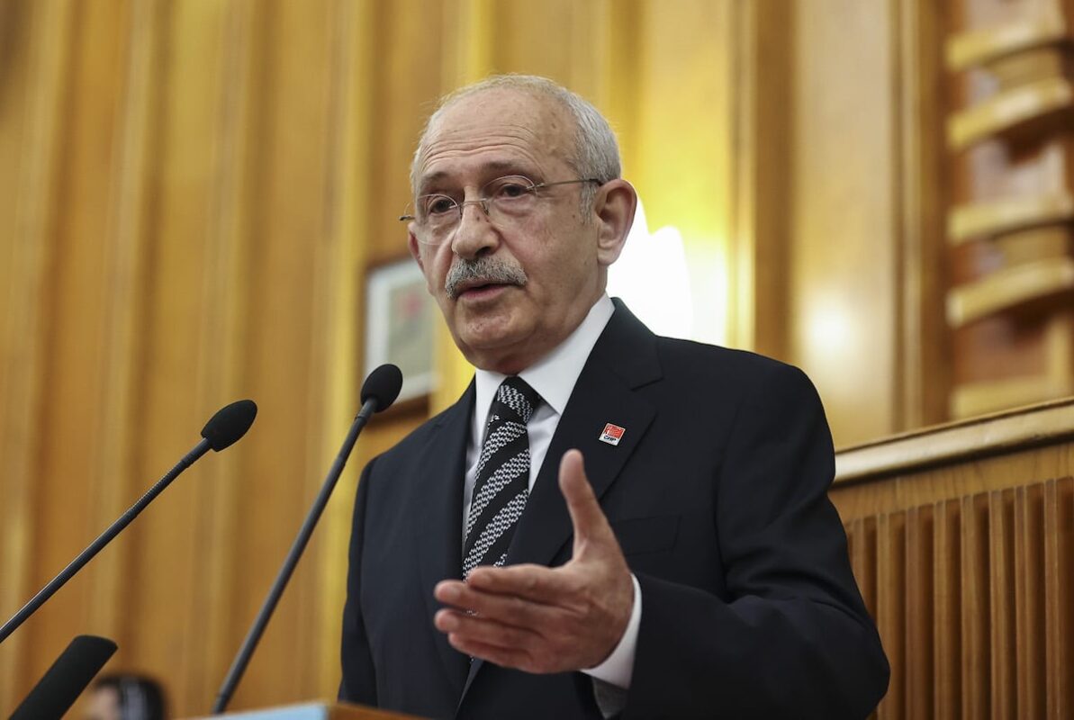 Leader of the Republican People's Party (CHP) Kemal Kilicdaroglu speaks during his party's group meeting at the Turkish Grand National Assembly in Ankara, Turkey on June 8, 2021 [Emin Sansar - Anadolu Agency]