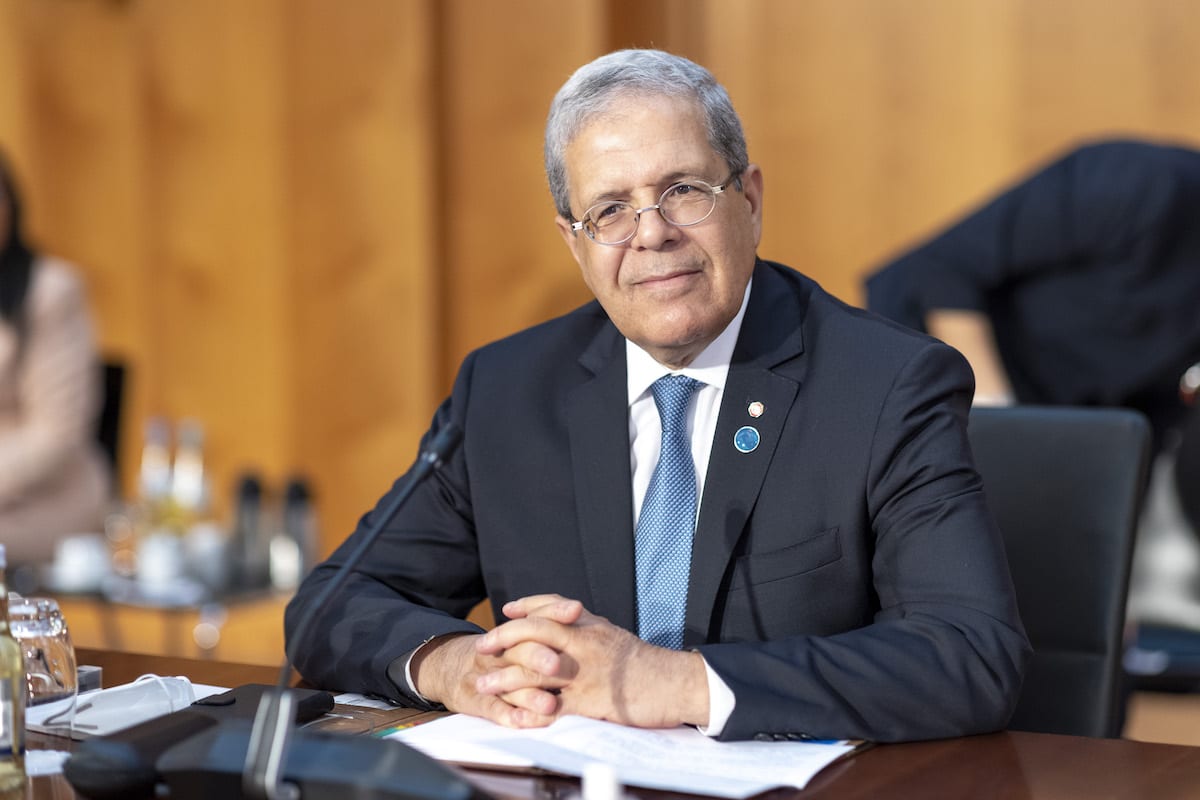 Foreign Minister of Tunisia, Othman Jerandi in Berlin, Germany on 23 June 2021 [Thomas Imo/photothek.de/Pool/Anadolu Agency]