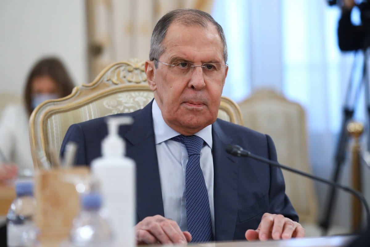 Russian Foreign Minister Sergei Lavrov in Moscow, Russia on June 18, 2021 [Russian Foreign Ministry/Anadolu Agency]
