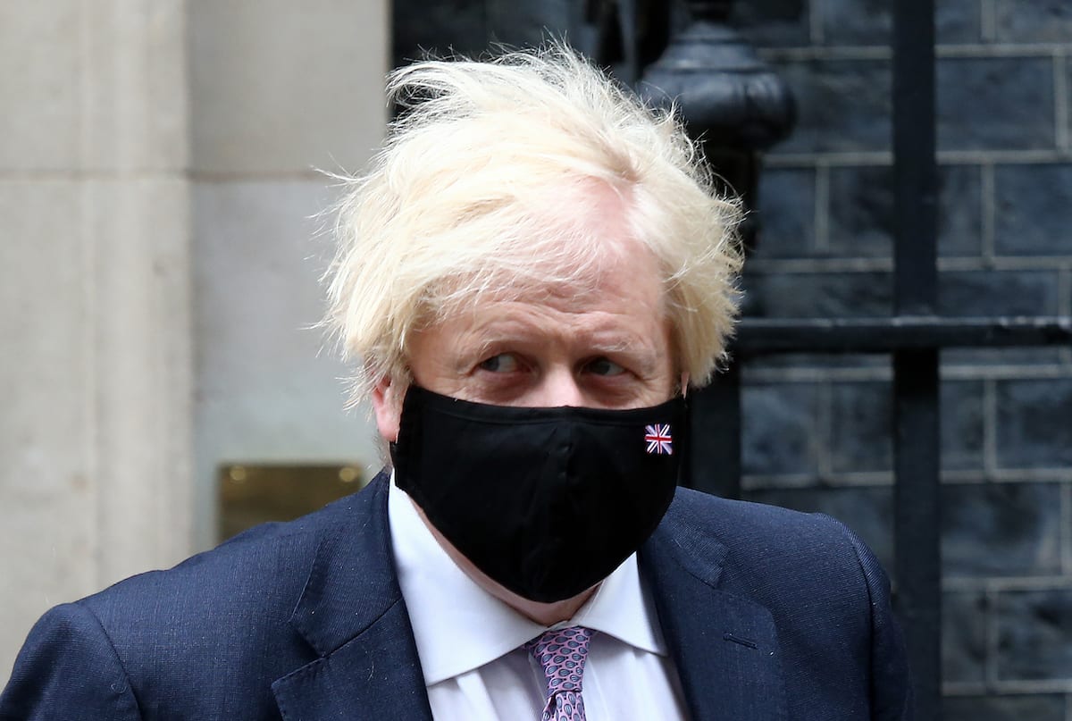 LONDON / UNITED KINGDOM - JULY 7: UK Prime Minister Boris Johnson leaves 10 Downing Street ahead of weekly Prime Minister’s Questions session in House of Commons in London, England on July 7 2021. ( Tayfun Salci - Anadolu Agency )