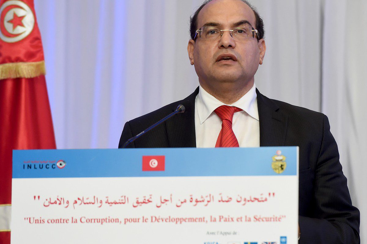 Former head of the Anti-Corruption Commission (NACC) in Tunisia, Chawki Tabib on 8 December 2016 [FETHI BELAID/AFP/Getty Images]