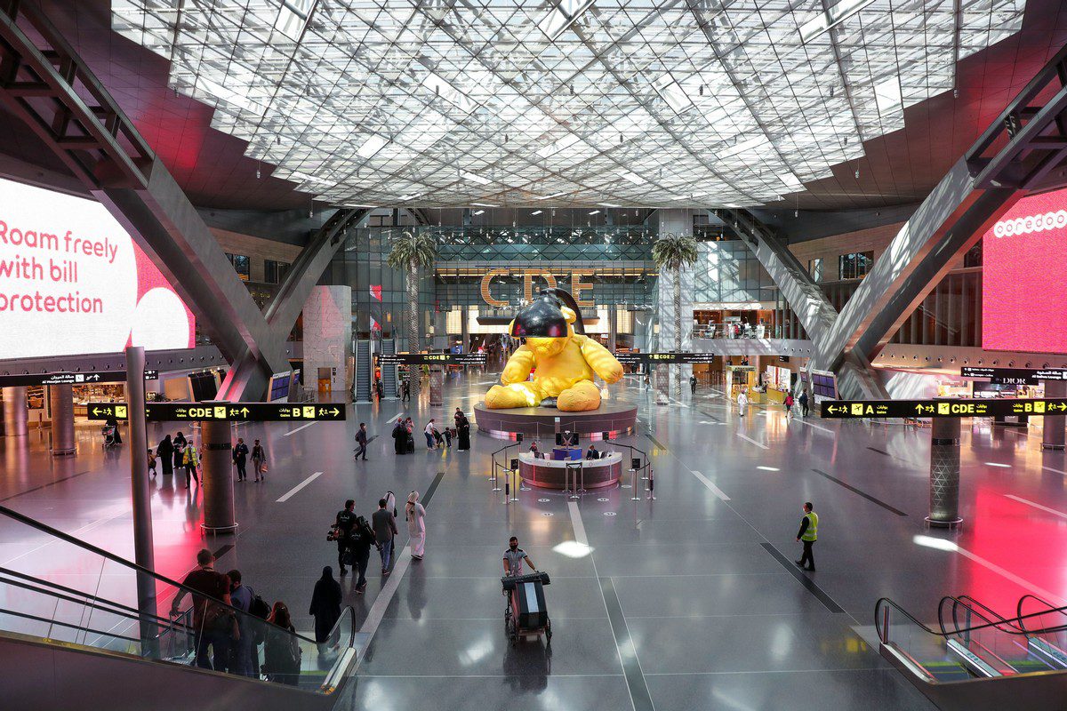 Qatar's Hamad International Airport near Doha on 11 January 2021 [KARIM JAAFAR/AFP/Getty Images]