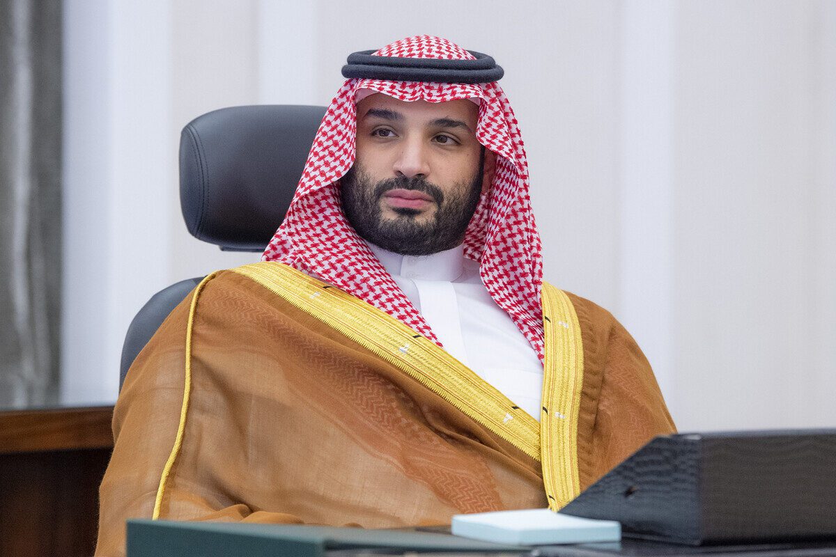 Saudi Arabian Crown Prince Mohammed bin Salman in Riyadh, Saudi Arabia on 30 October 2021 [Royal Court of Saudi Arabia/Anadolu Agency]