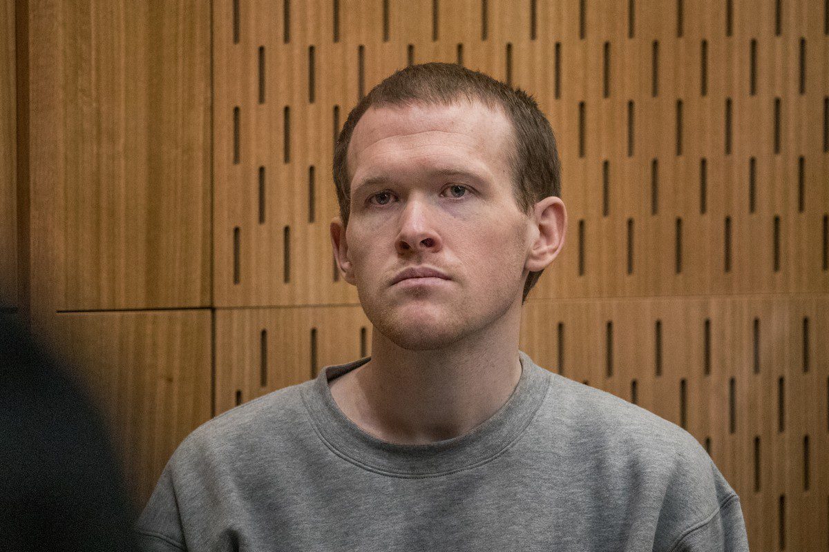 Christchurch mosque gunman Brenton Tarrant, who killed 51 people, at Christchurch High Court in New Zealand on August 27, 2020 [John Kirk-Anderson - Pool/Getty Images]