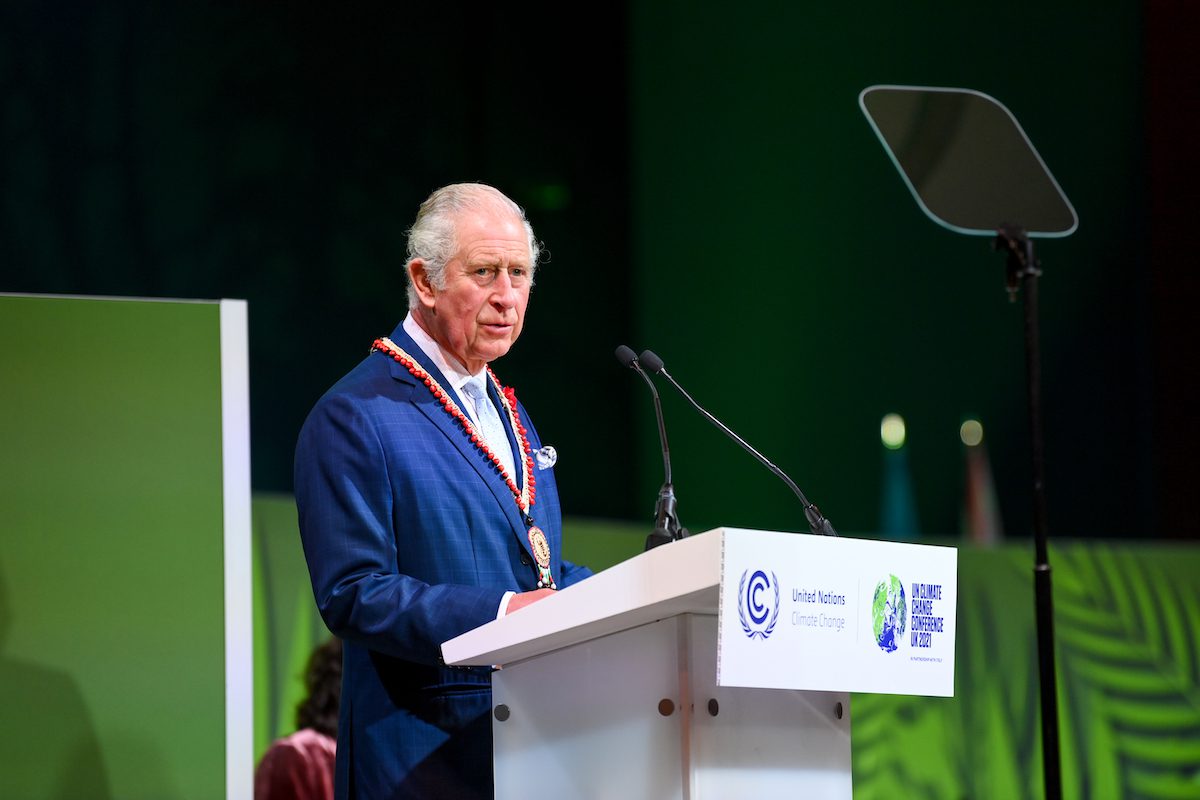 Charles, Prince of Wales, speaking at the Forest event at the SEC, Glasgow, on 2 November 2021 [Karwai Tang/UK Government/Pool - Anadolu Agency]