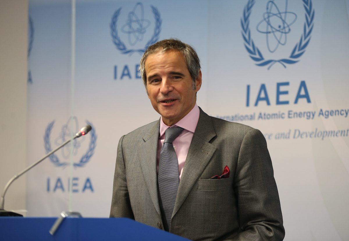 Director General of the International Atomic Energy Agency (IAEA) Rafael Mariano Grossi in Vienna, Austria, on 24 November 2021. [Aşkın Kıyağan - Anadolu Agency]