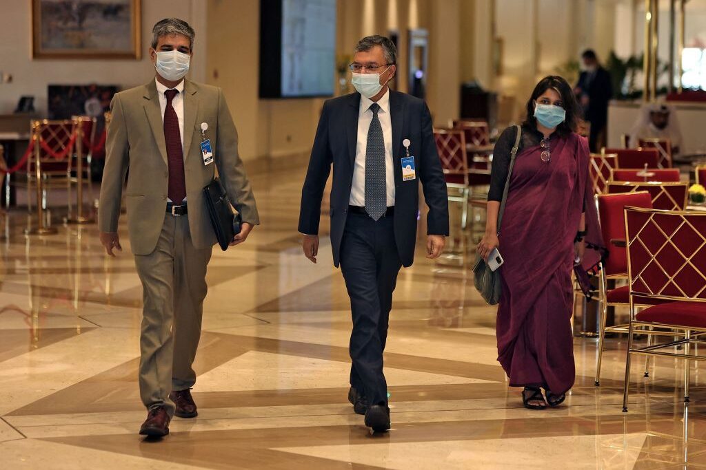 Head of India's delegation to the international meeting on Afghanistan [KARIM JAAFAR/AFP via Getty Images]