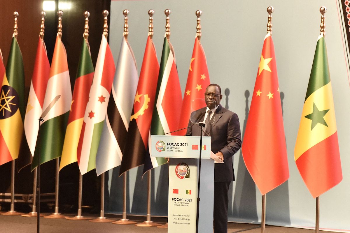 Senegalese President Macky Sall in Dakar, on November 29, 2021 [SEYLLOU/AFP via Getty Images]