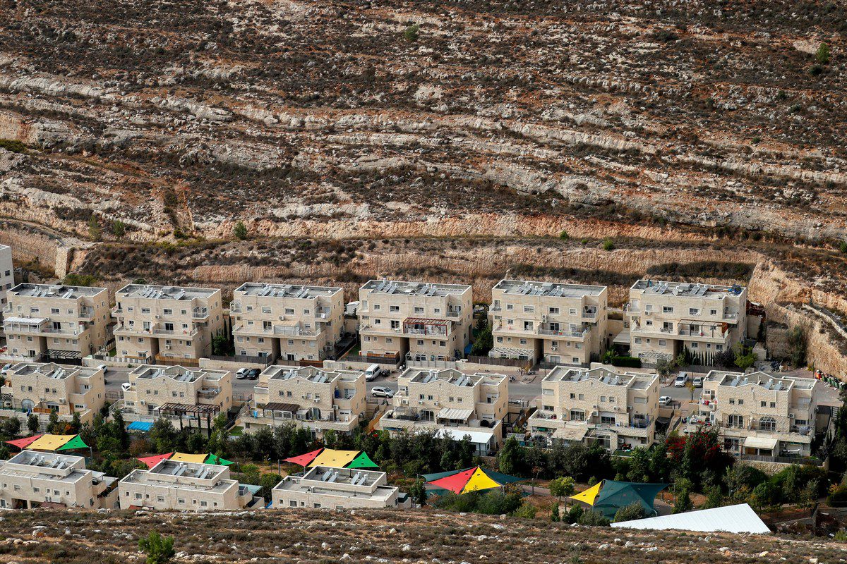 A general view shows the Israeli settlement of Givat Zeev, near the Palestinian city of Ramallah in the occupied West Bank on 28 October 2021 [AHMAD GHARABLI/AFP/Getty Images]