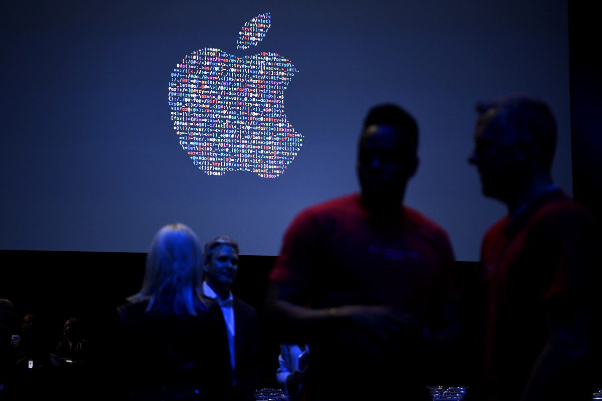 Apple logo can see at a conference in California, US on 13 June 2016 [David Paul Morris/Bloomberg/Getty Images]