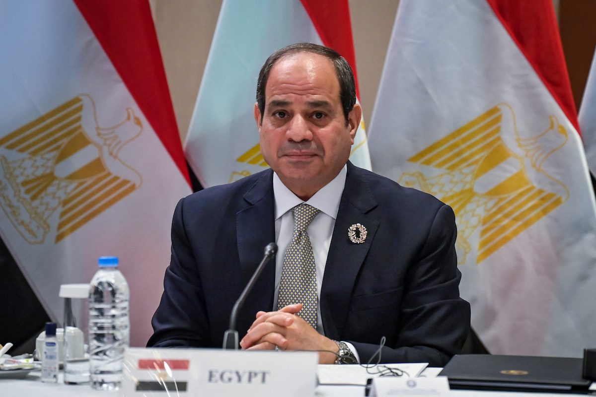 Egypt's President Abdel Fattah El-Sisi in Athens on 19 October 2021. [ARIS MESSINIS/AFP via Getty Images]