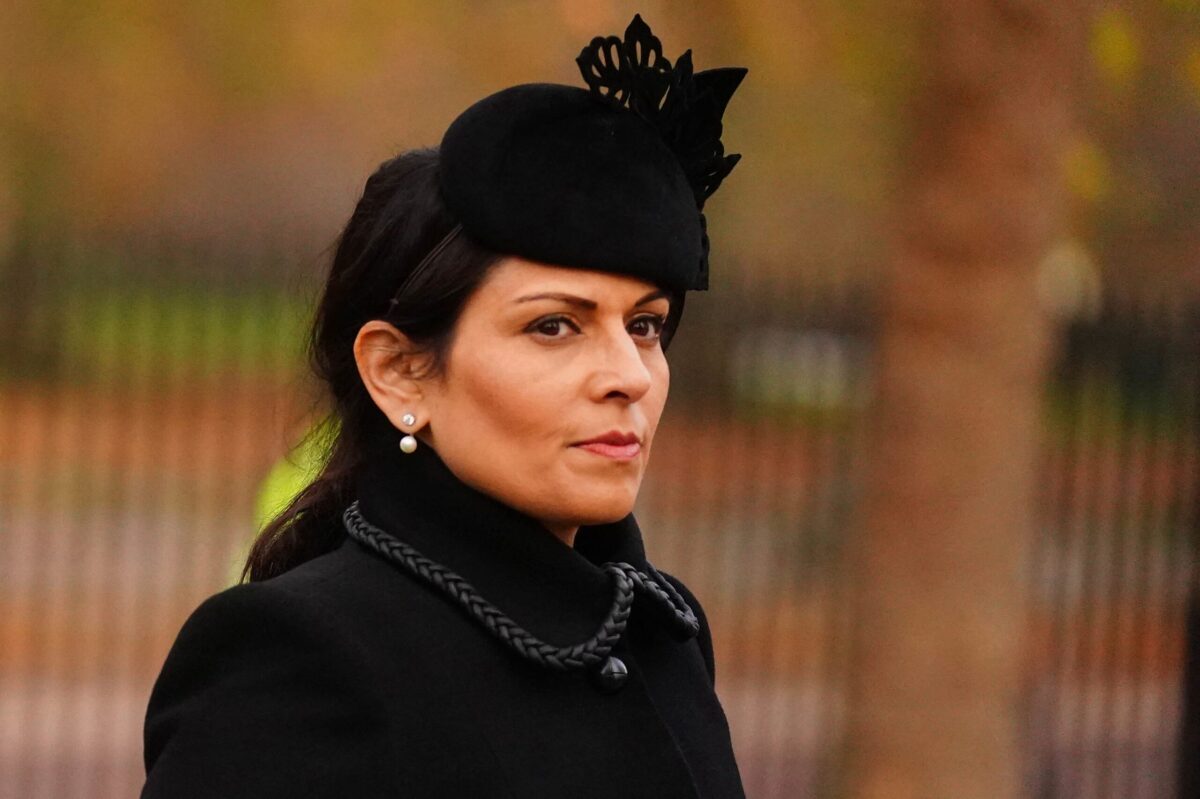 Britain's Home Secretary Priti Patel in London on November 29, 2021 [VICTORIA JONES/POOL/AFP via Getty Images]