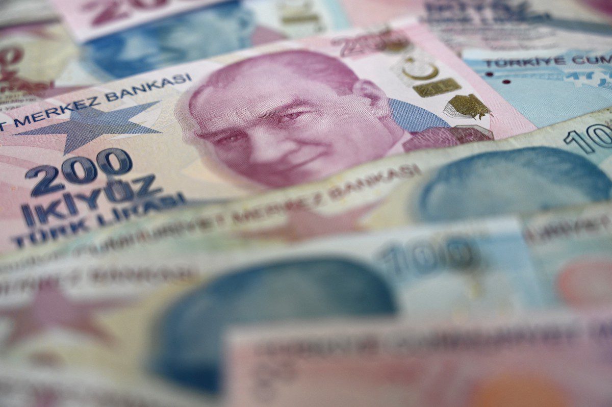 Turkish lira banknotes [OZAN KOSE/AFP via Getty Images]