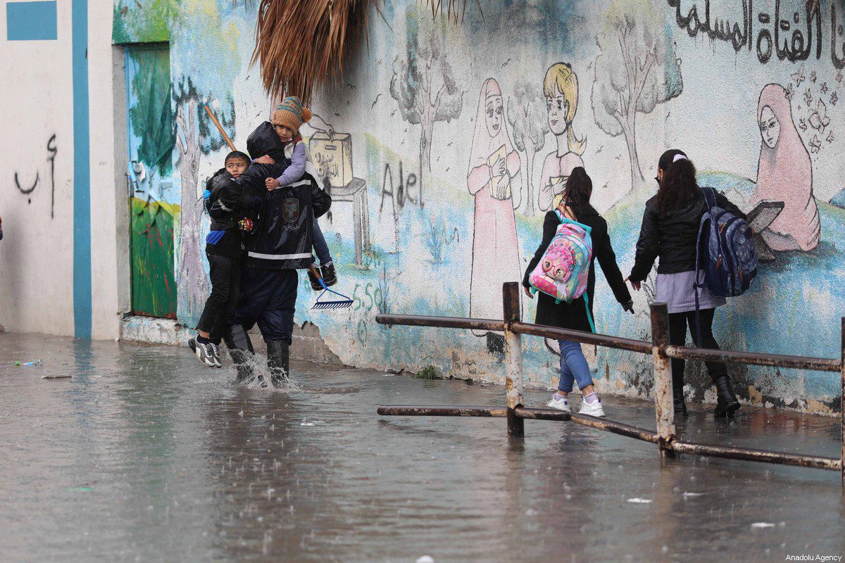 Heavy rain cause floods in Gaza – Middle East Monitor