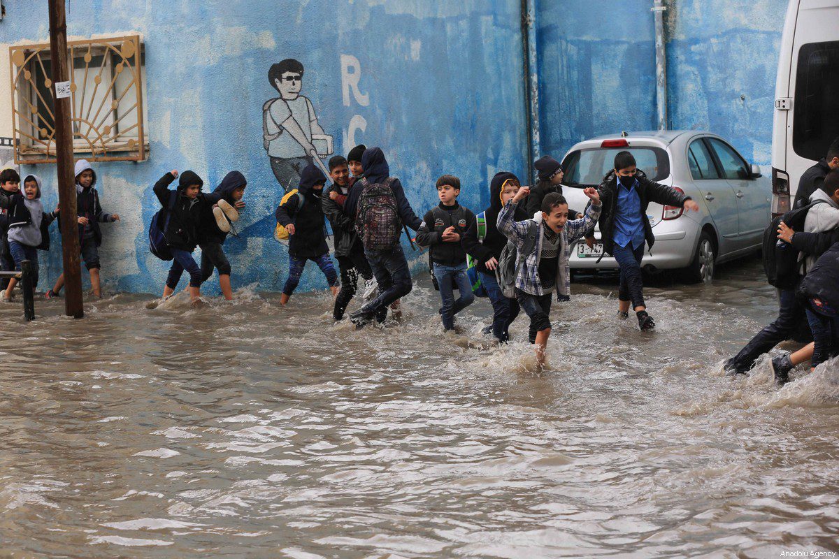 Heavy rain cause floods in Gaza – Middle East Monitor