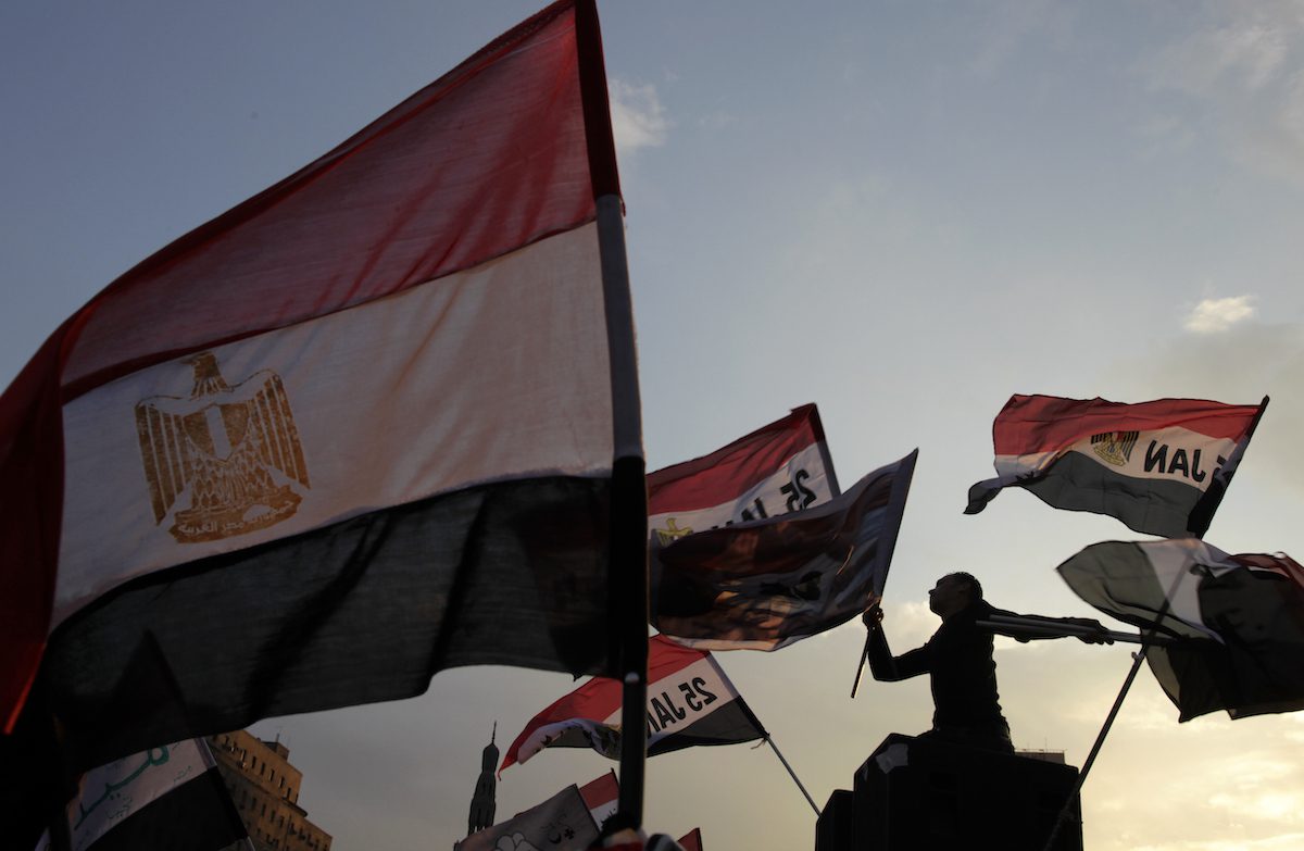 Protesters in Cairo, Egypt [Kuni Takahashi/Getty Images]