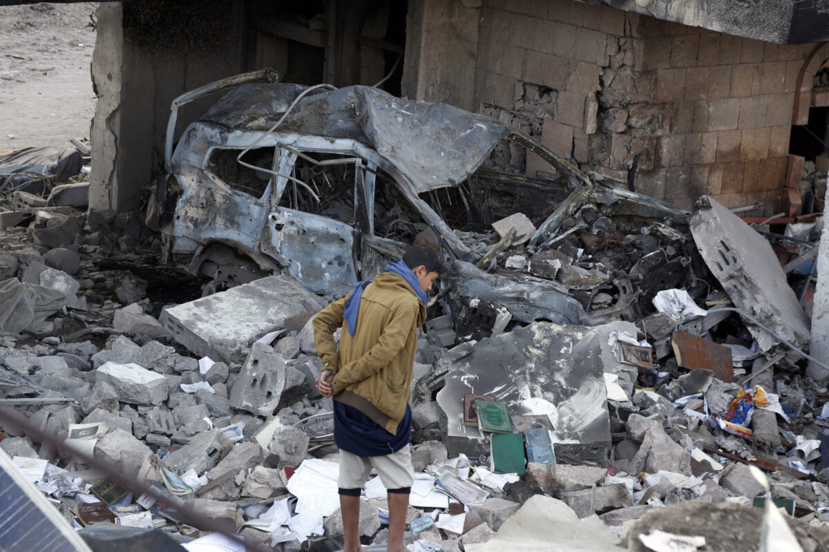 Aerial Attack In Sana'a In Yemen