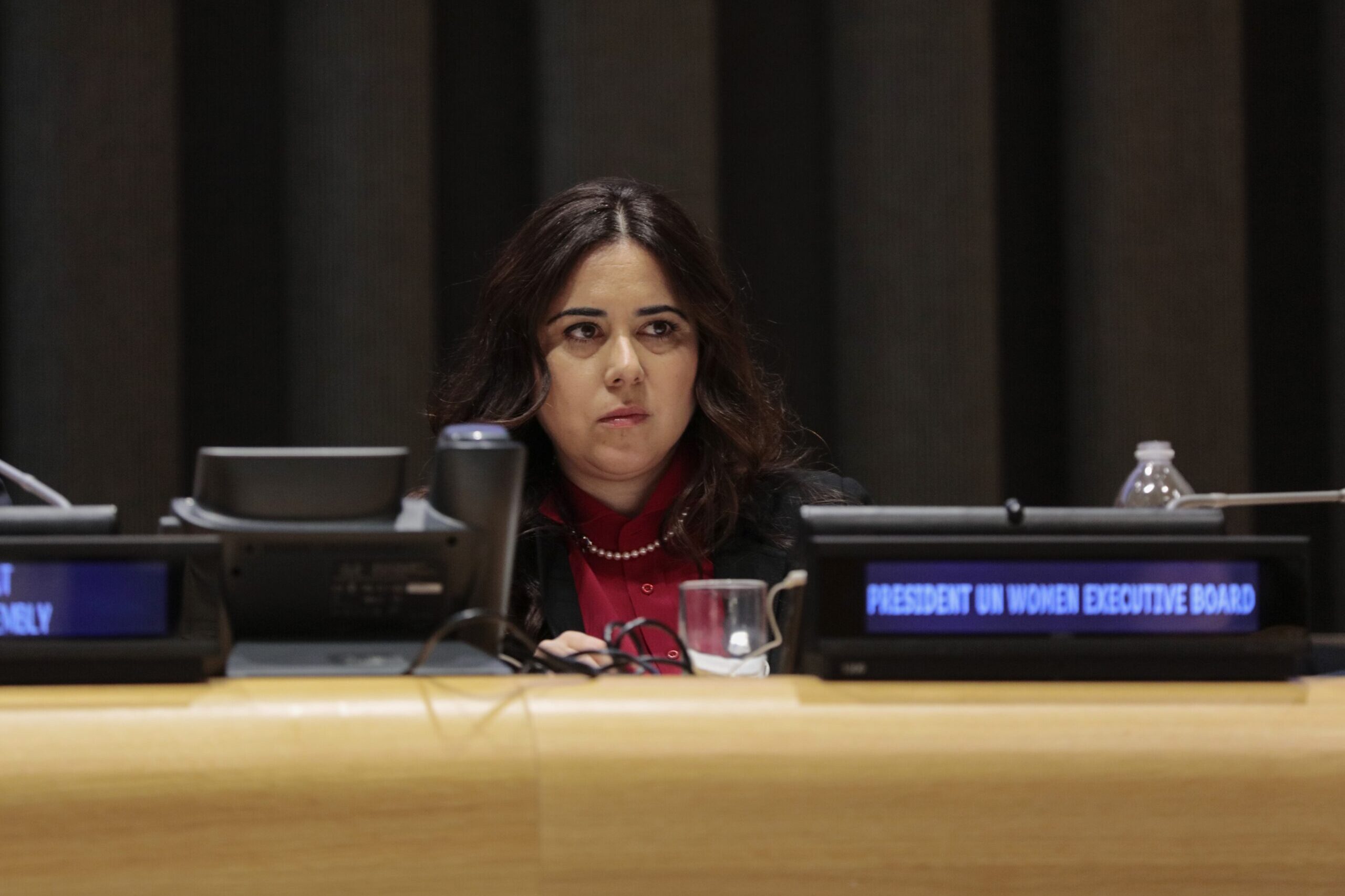 UN Lana Nusseibeh in New York, March 8, 2017 [EuropaNewswire/Gado/Getty Images]