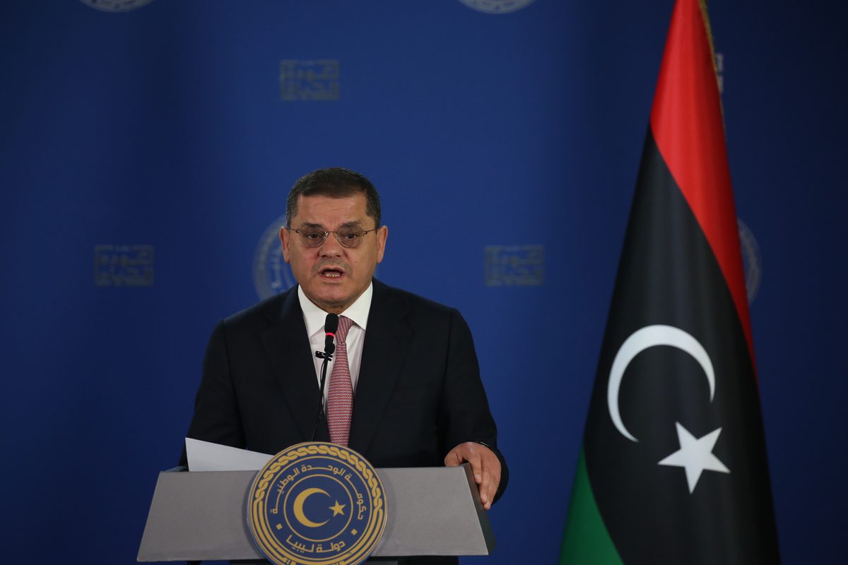 Libyan Prime Minister Abdul Hamid Dbeibeh in Tripoli, Libya [Hazem Turkia/Anadolu Agency]
