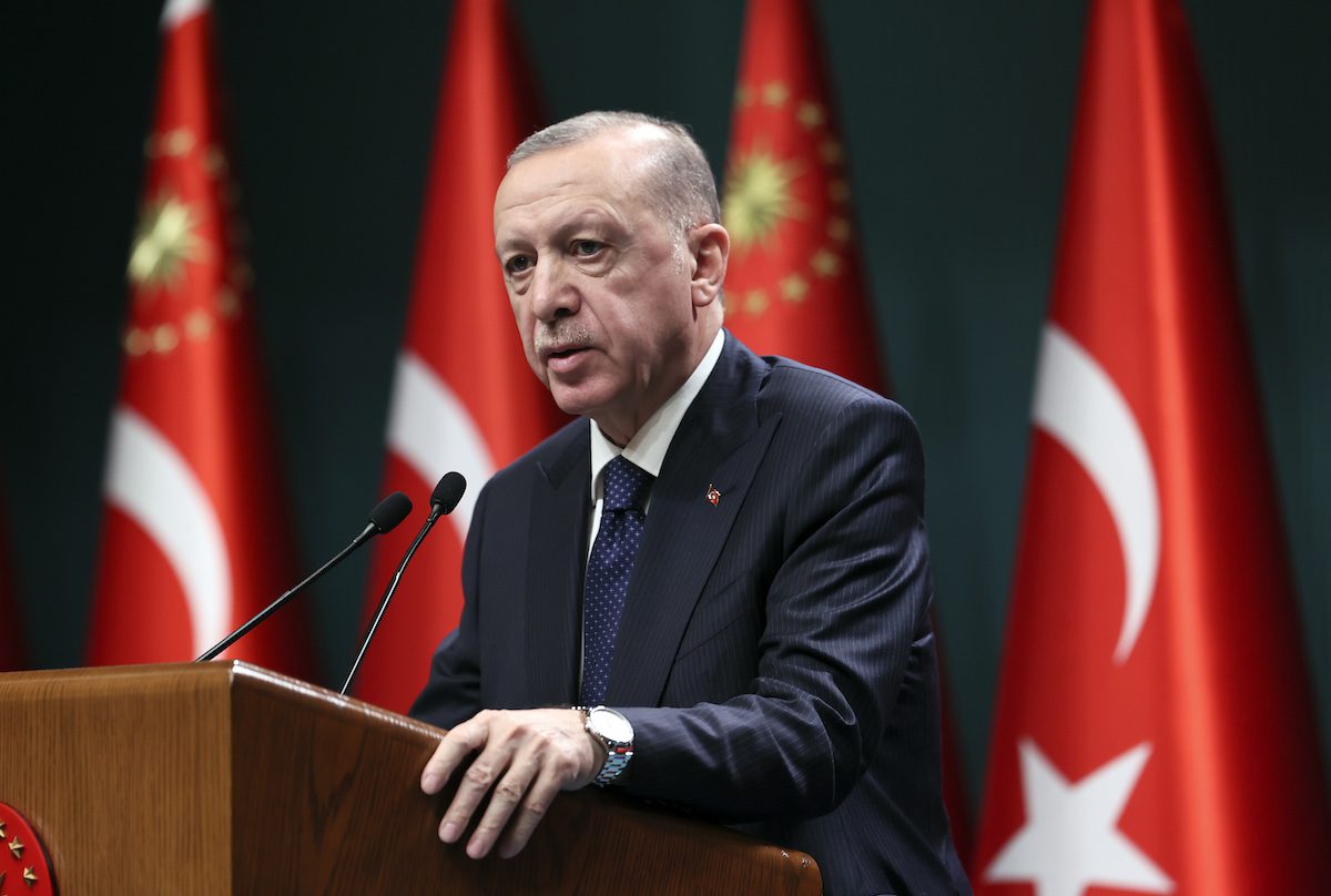 Turkish President Recep Tayyip Erdogan in Ankara, Turkiye on 16 February 2022 [Halil Sağırkaya/Anadolu Agency]
