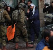 Israeli forces clash with Palestinians in a rally marking the 28th anniversary of the Ibrahimi Mosque massacre in Hebron, West Bank 25, 2022 [Mamoun Wazwaz / Anadolu Agency]