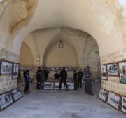 Gaza holds picture exhibit to mark Aqsa Week , on 24 February 2022 [Mohammed Asad/Middle East Monitor]