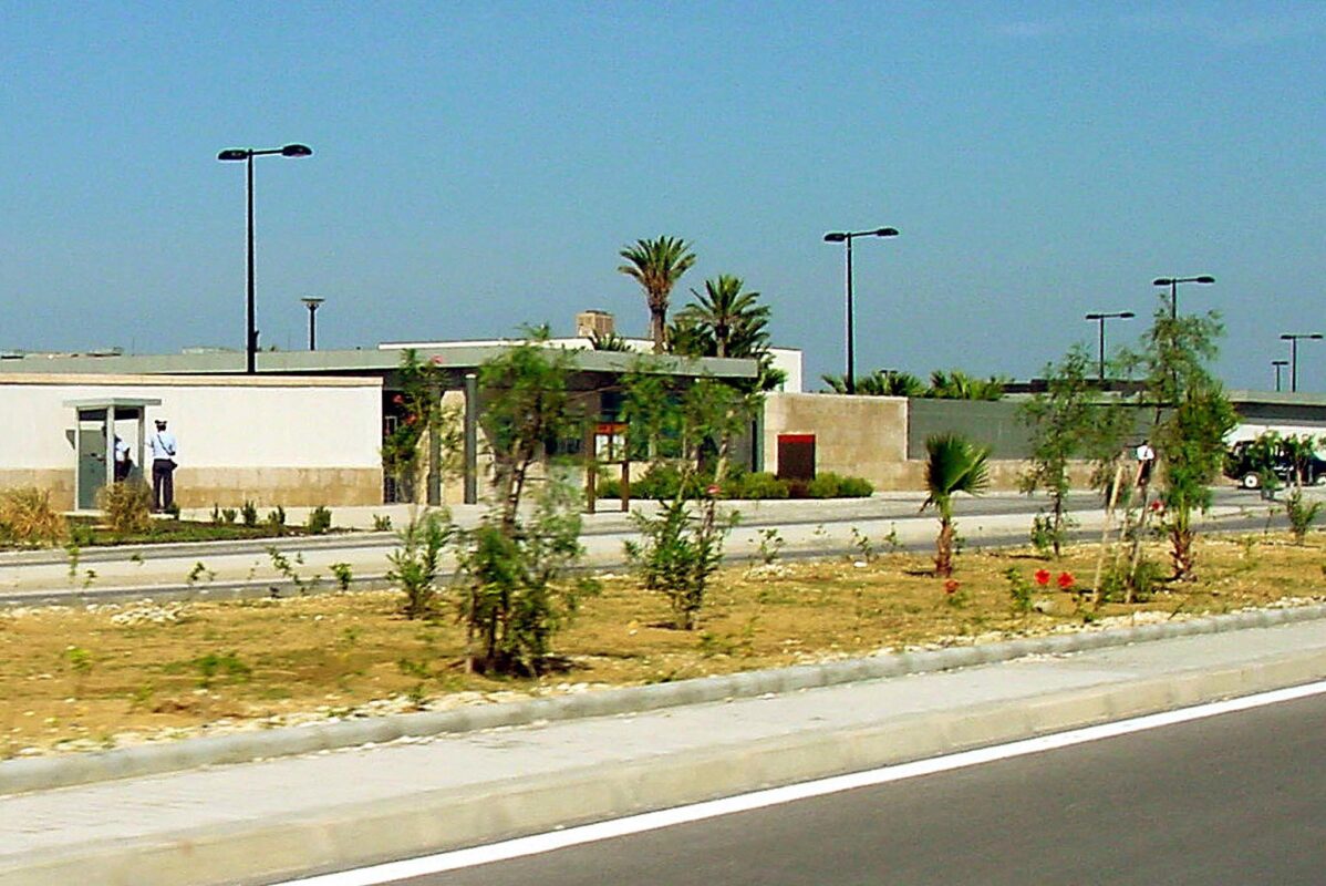 picture taken 30 September 2003 in Tunis shows the United States embassy [FETHI BELAID/AFP via Getty Images]